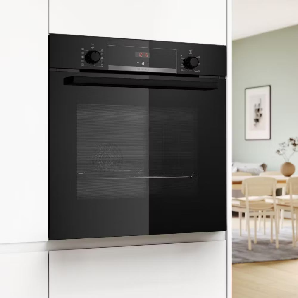 Series 4 Built-in oven with added steam function 60 x 60 cm Black-3