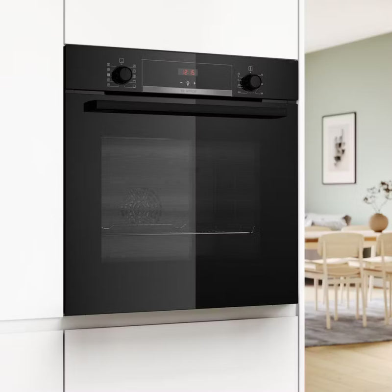 Series 4 Built-in oven with added steam function 60 x 60 cm Black-3