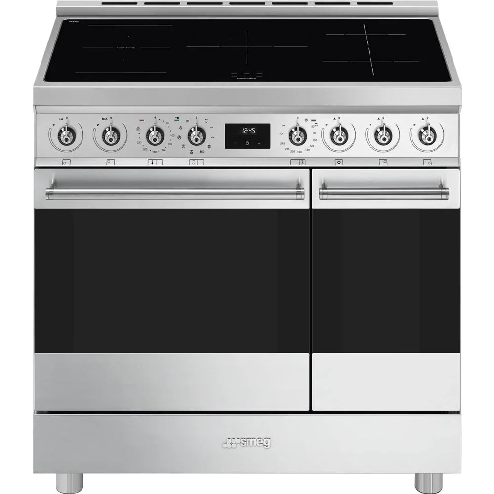 Smeg C92IPX2 90cm Pyrolytic Induction Range Cooker - Stainless Steel