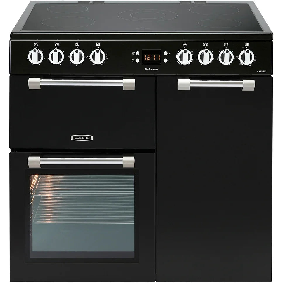LEISURE CK90C230K Cookmaster 90cm Ceramic Range Cooker - Black
