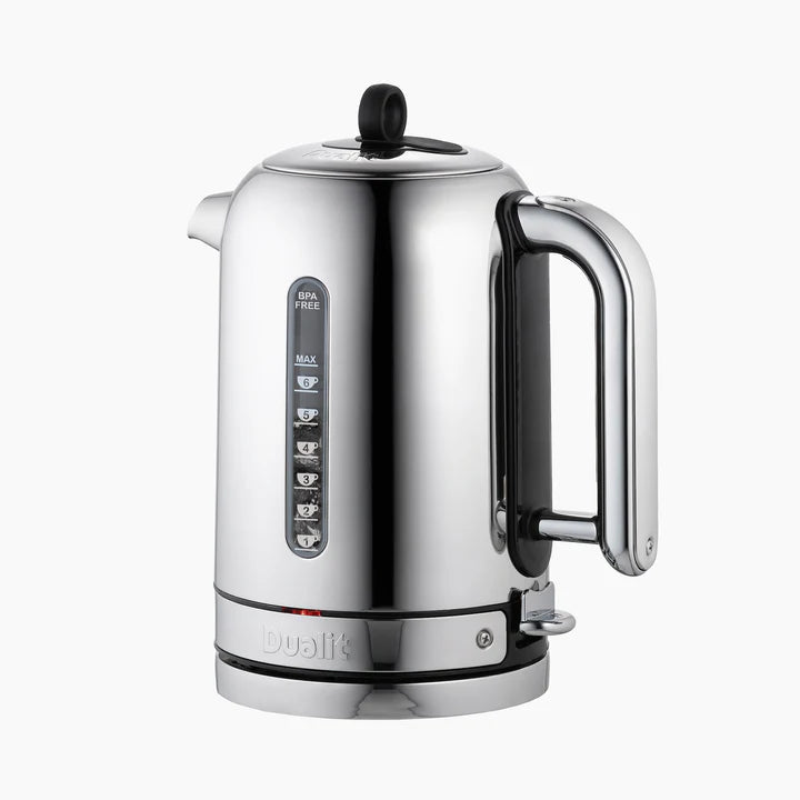 Dualit Classic Kettle | Polished Stainless Steel with Black Trim-3