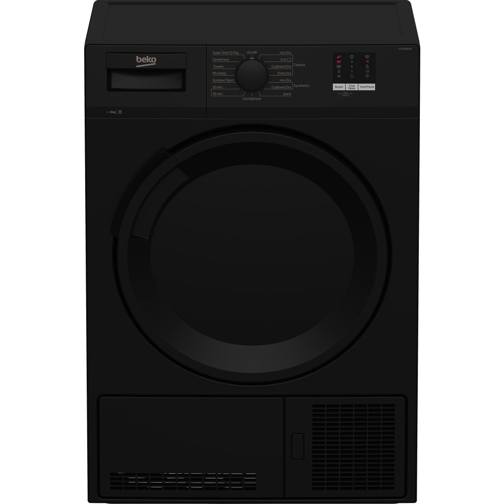 Beko DTLCE80051B 8kg Condenser Tumble Dryer, Black