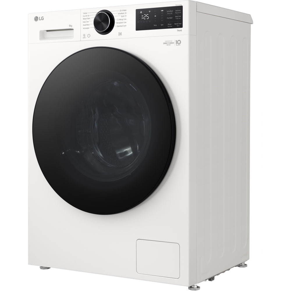 LG F2X50S9TWB Washing Machine, 9kg, 1200 Spin, White, A Rated-6