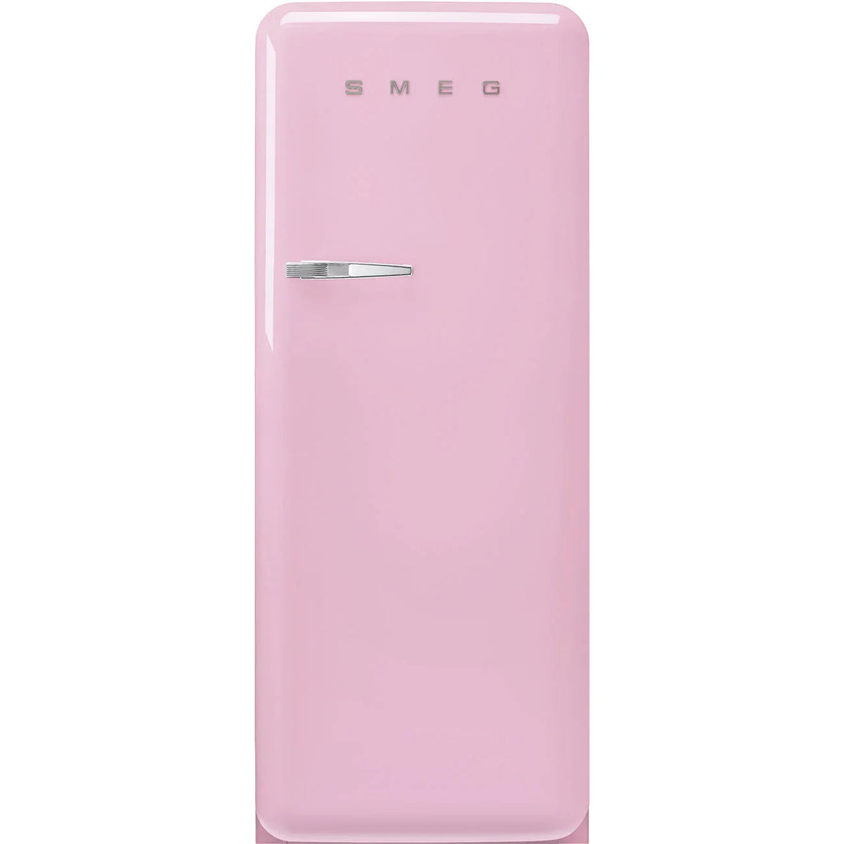Smeg FAB28RPK6 Retro Tall Right Hand Hinge Fridge With Freezer Box - Pink
