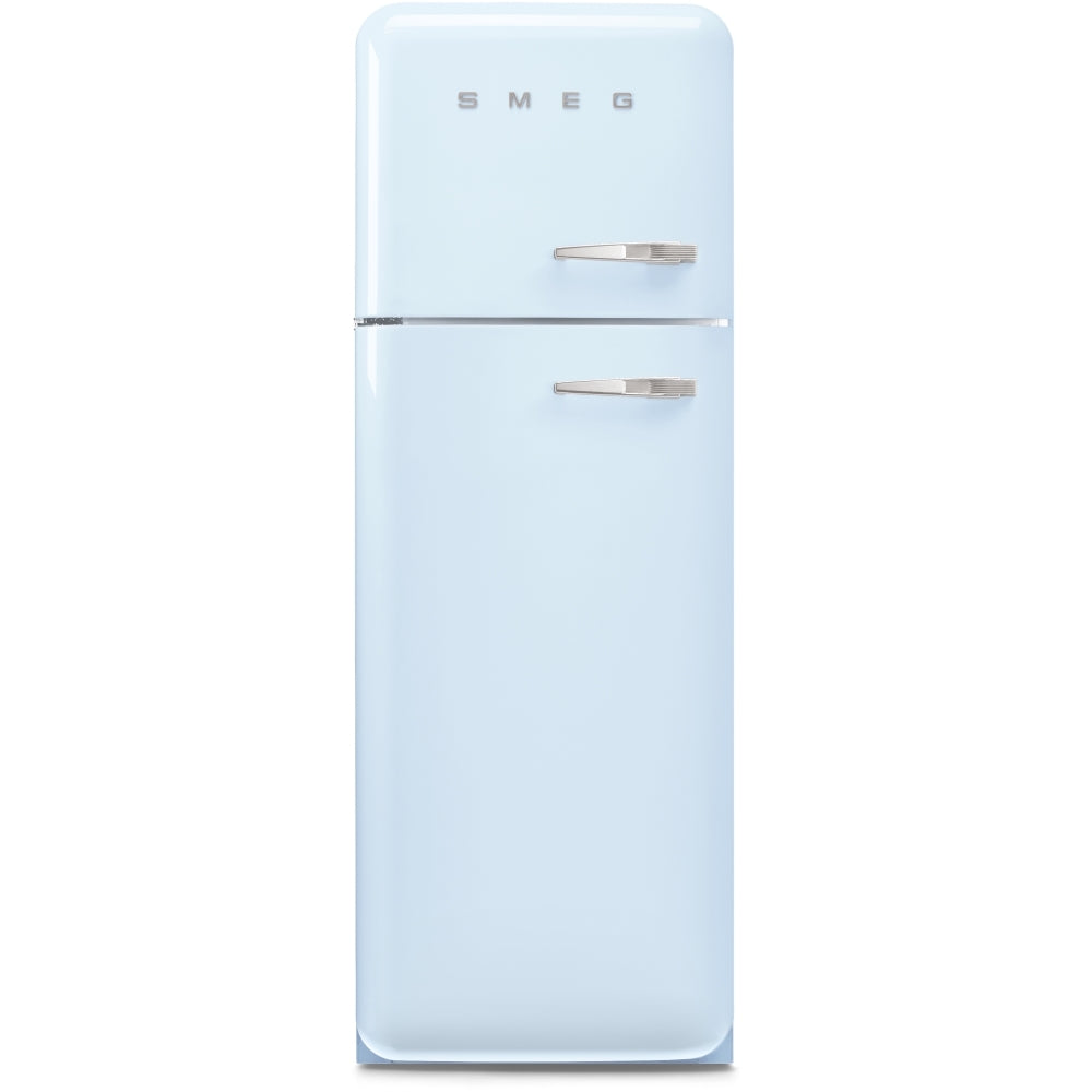 Smeg FAB30LPB6UK 50's Style Retro Fridge Freezer Left Hand Hinge - Pastel Blue