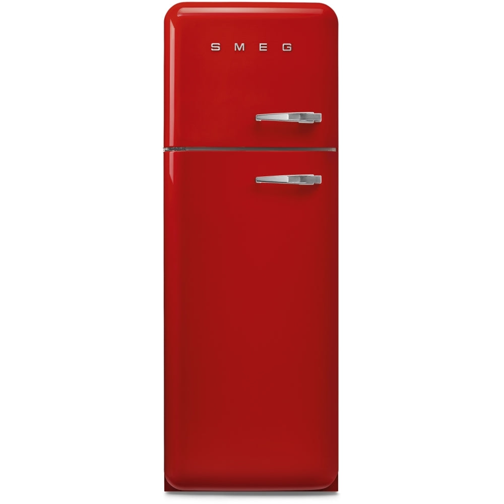 Smeg FAB30LRD6UK 50's Style Retro Fridge Freezer Left Hand Hinge - Red