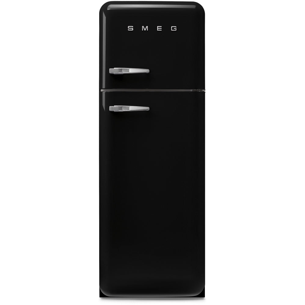 Smeg FAB30RBL6UK 50's Style Retro Fridge Freezer Right Hand Hinge - Black
