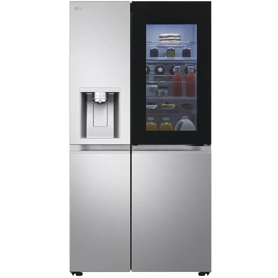 LG GSXE90BSAD InstaView™ Door-in-Door American Style Fridge Freezer - Brushed Steel [last one]