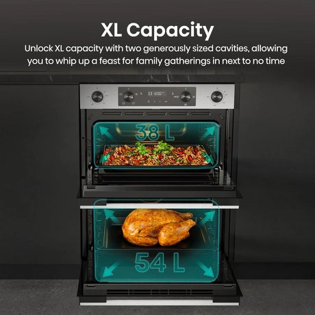 Built-Under Electric Double Oven, Stainless Steel, A Rated-3