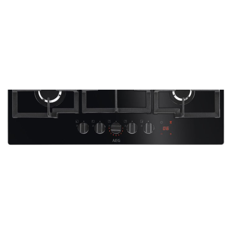 AEG HKB75450NB 75cm Gas on Glass Hob - Black