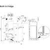 Hisense RL3B303SAWE Integrated Upright 177cm Fridge - Fixed Door Hinge Kit - White - E Rated-6