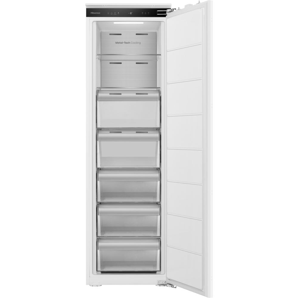 Hisense FT3B213SAWE
Total No Frost Built-In Freezer, Fixed Hinge, White, E Rated-4