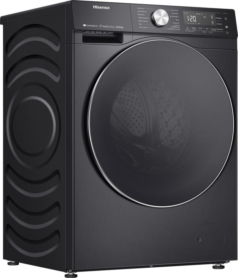 HISENSE 5S Series Auto Dosing WD5S1045BB WiFi-enabled 10.5 kg Washer Dryer - Black-2