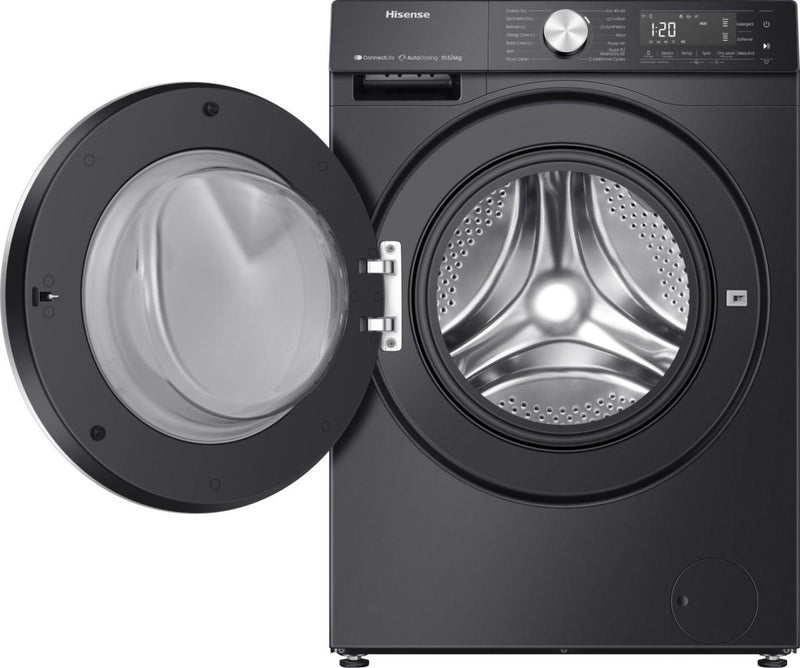 HISENSE 5S Series Auto Dosing WD5S1045BB WiFi-enabled 10.5 kg Washer Dryer - Black-3