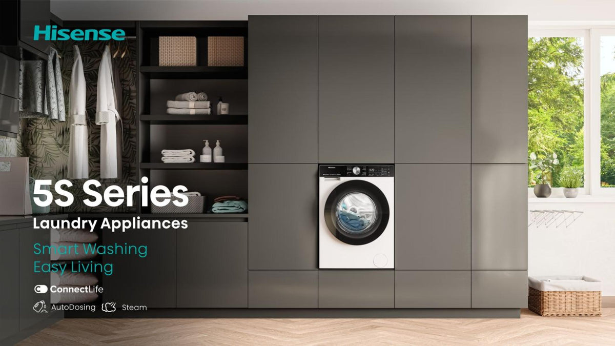 HISENSE 5S Series Auto Dosing WD5S1045BB WiFi-enabled 10.5 kg Washer Dryer - Black-6