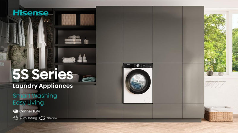 HISENSE 5S Series Auto Dosing WD5S1045BB WiFi-enabled 10.5 kg Washer Dryer - Black-6