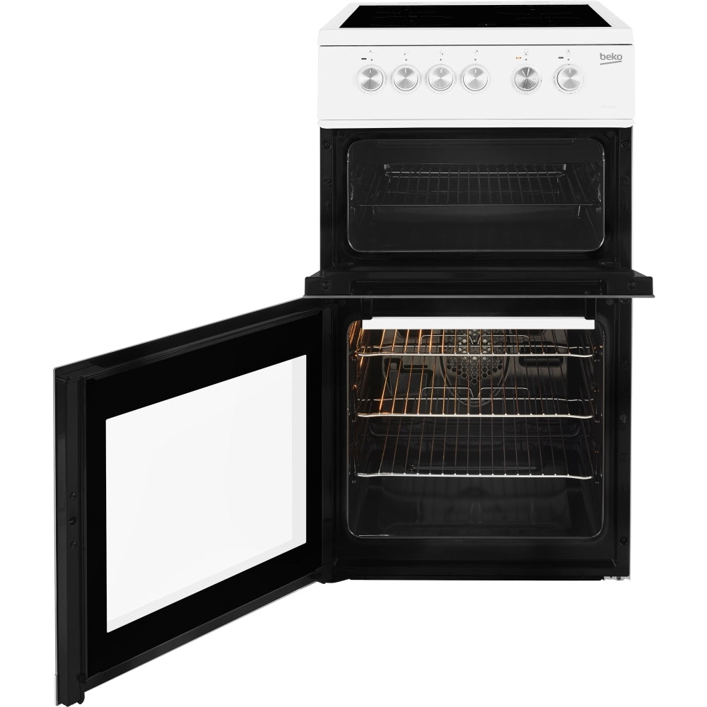 Beko EDP503W 50cm Electric Double Oven with Grill Cooker - White