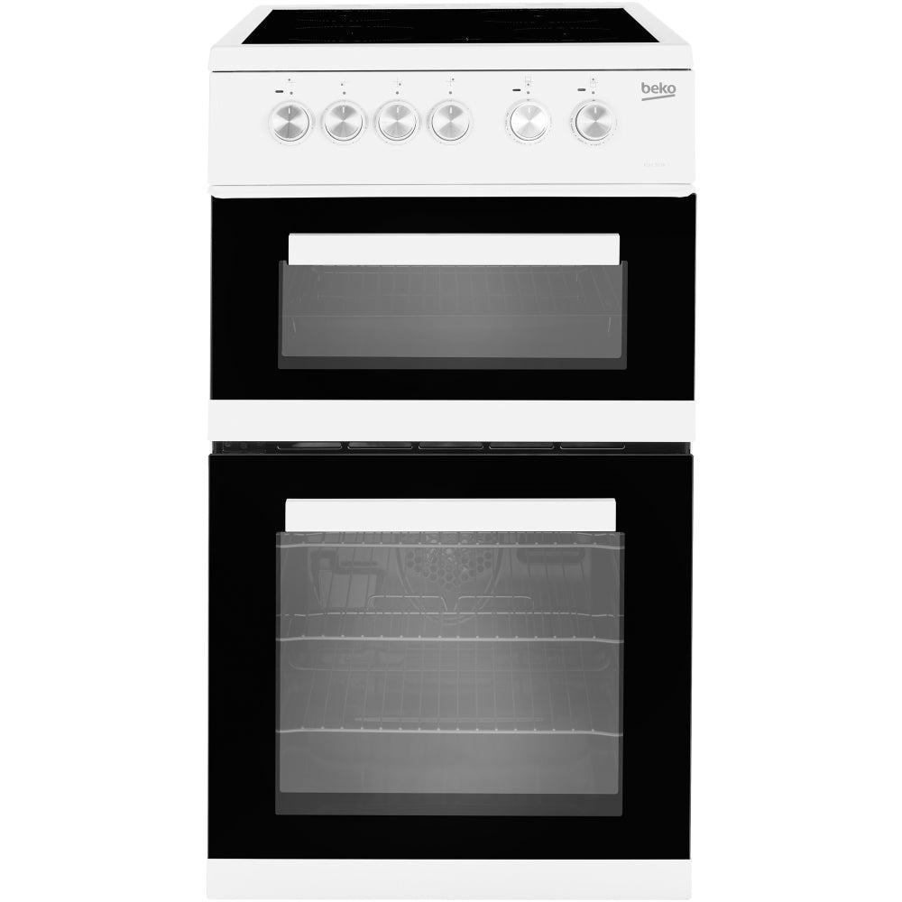 Beko EDP503W 50cm Electric Double Oven with Grill Cooker - White
