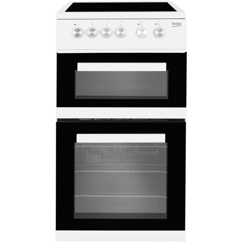 Beko EDP503W 50cm Electric Double Oven with Grill Cooker - White-1