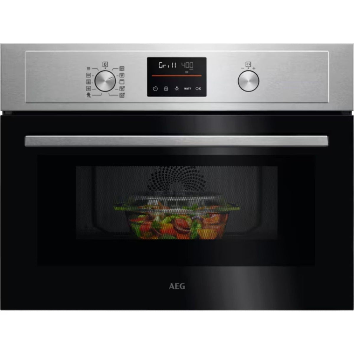 AEG KOX36506GM 5000 CombiAir Built-in Combination Microwave & Oven - Stainless Steel