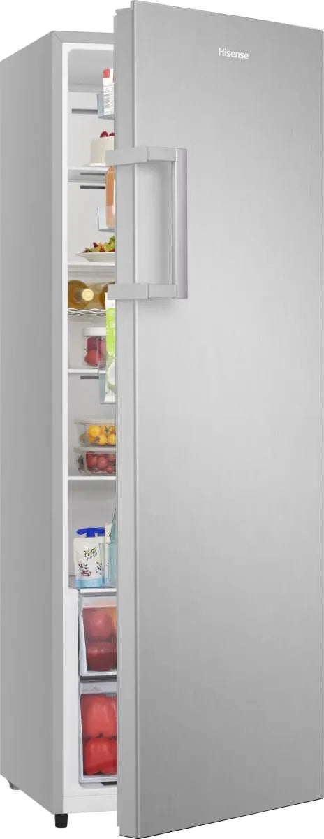 Hisense 59.5cm x 172cm Freestanding Tall Larder Fridge 322L Stainless Steel Look RL415N4ACE-2