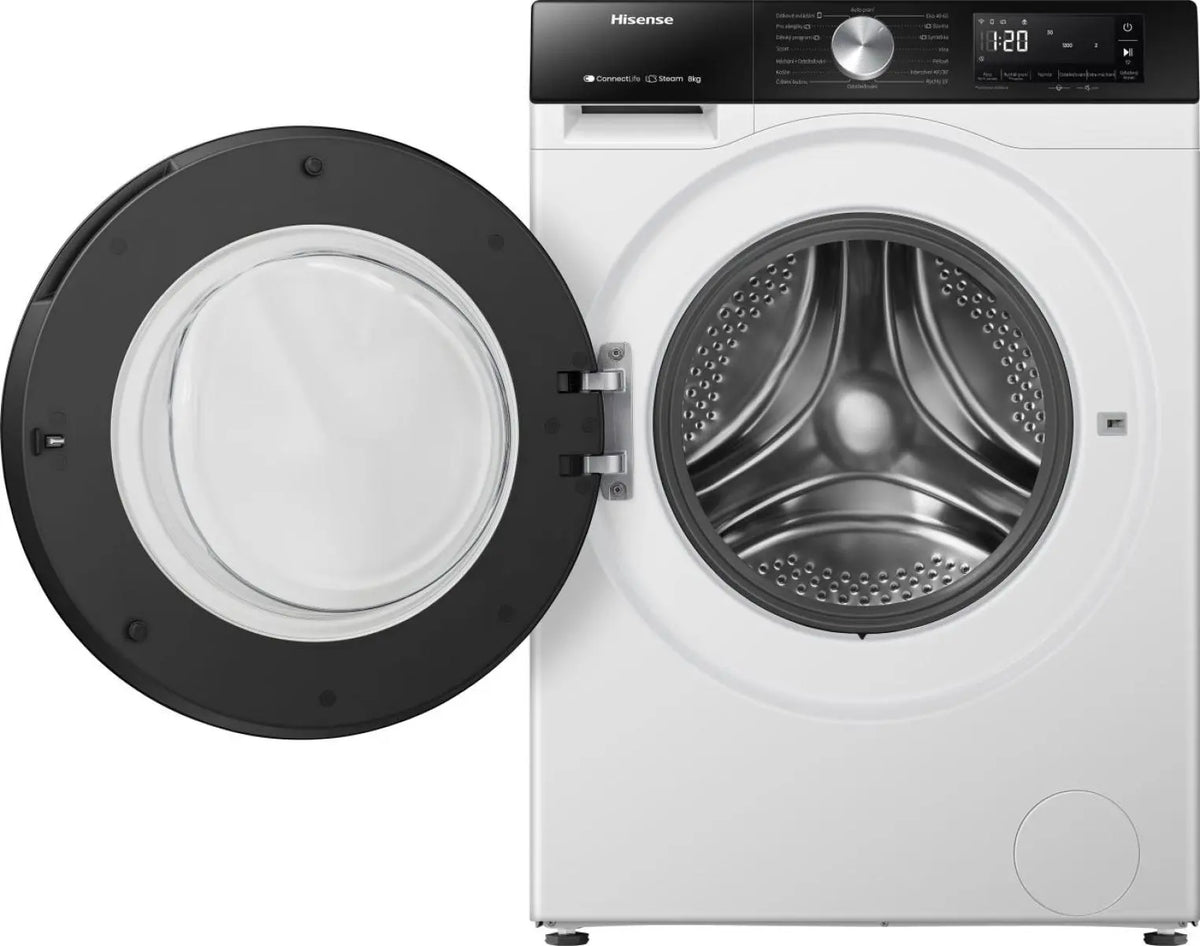 Hisense WF3S8043BW 3S Freestanding washing machine, 8 kg