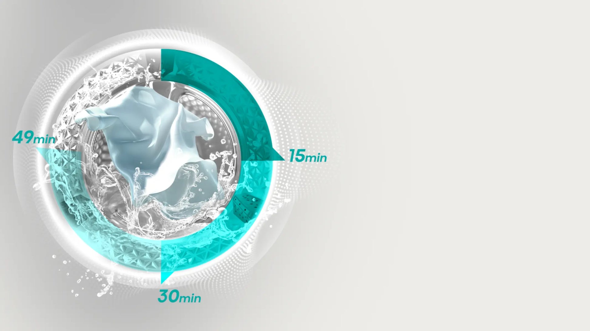 Hisense WF3S8043BW 3S Freestanding washing machine, 8 kg-8