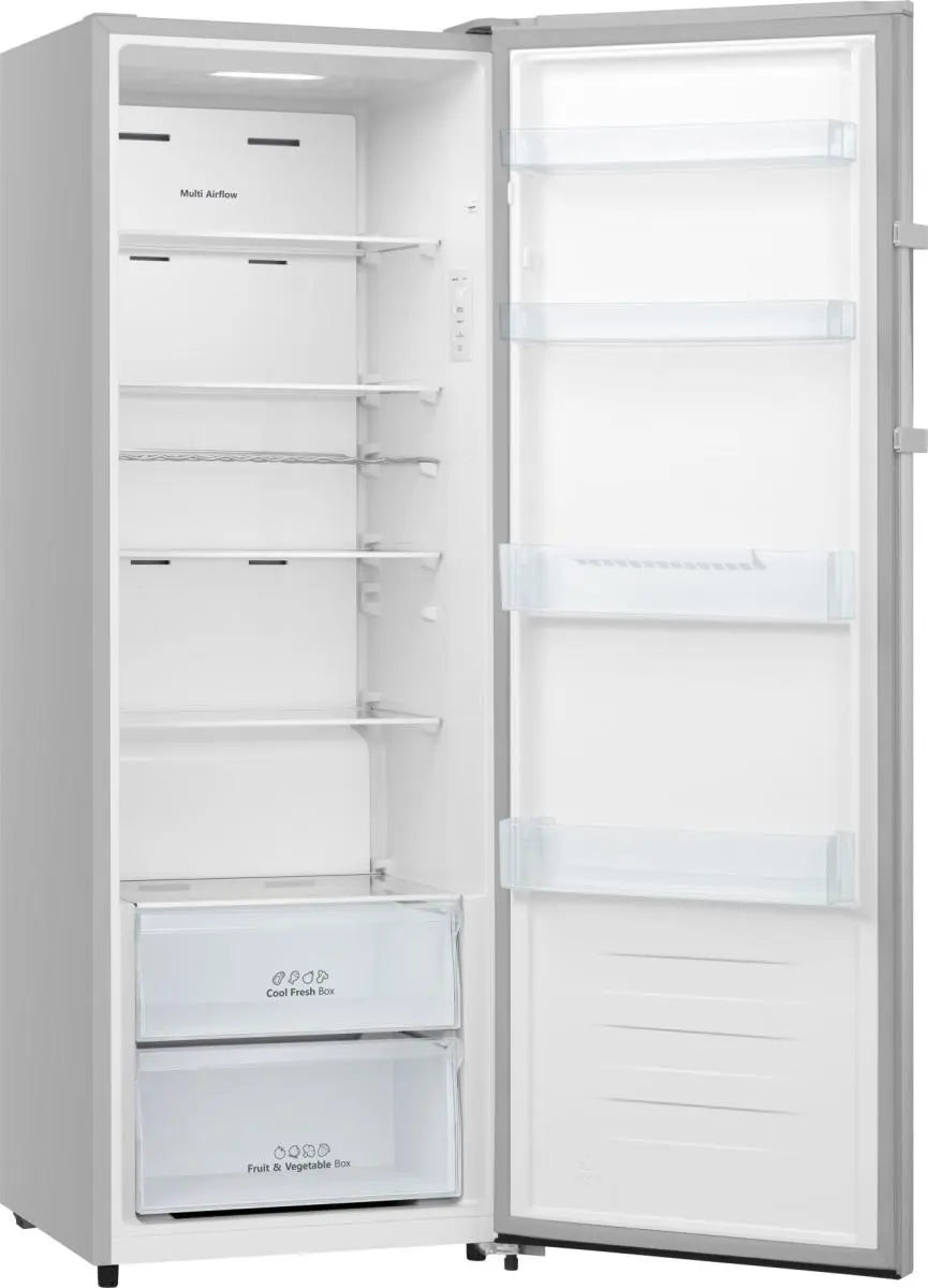 Hisense 59.5cm x 172cm Freestanding Tall Larder Fridge 322L Stainless Steel Look RL415N4ACE-3