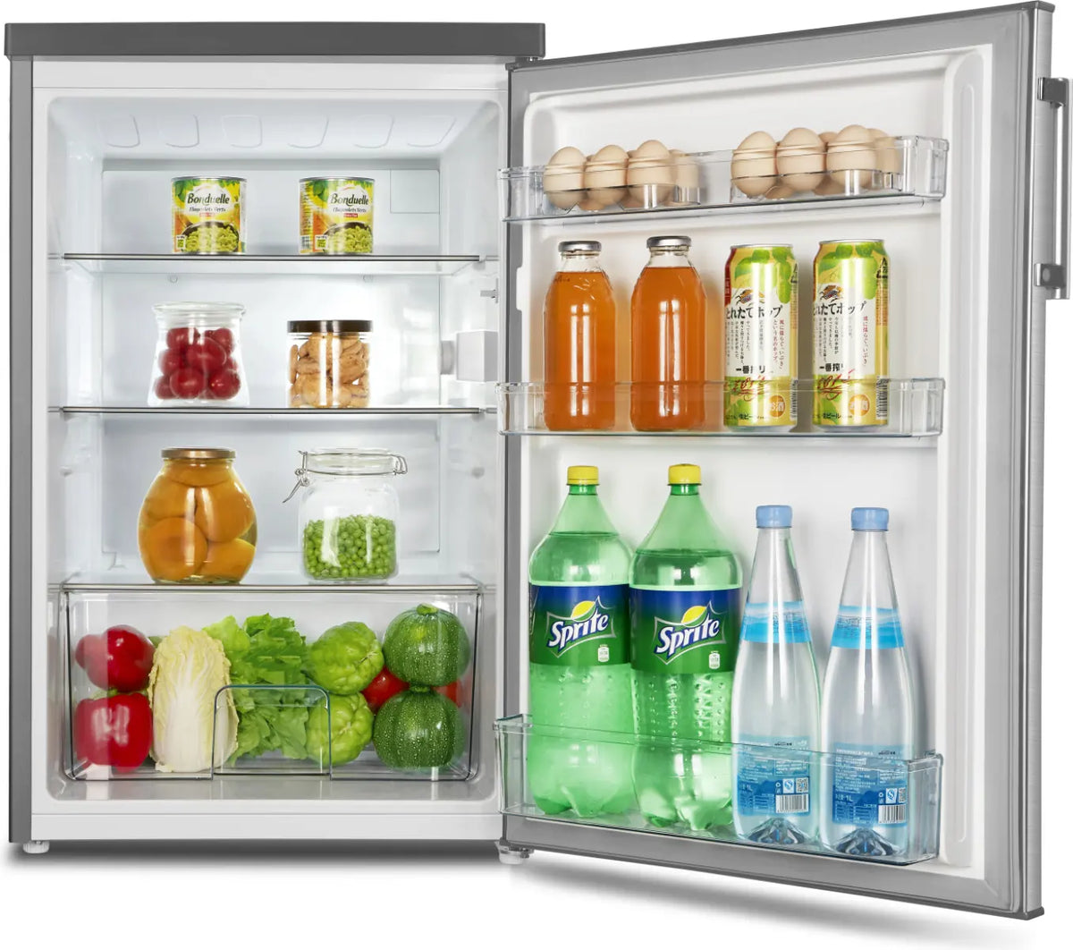 Hisense 56cm Freestanding Undercounter Fridge 133L Stainless Steel Look