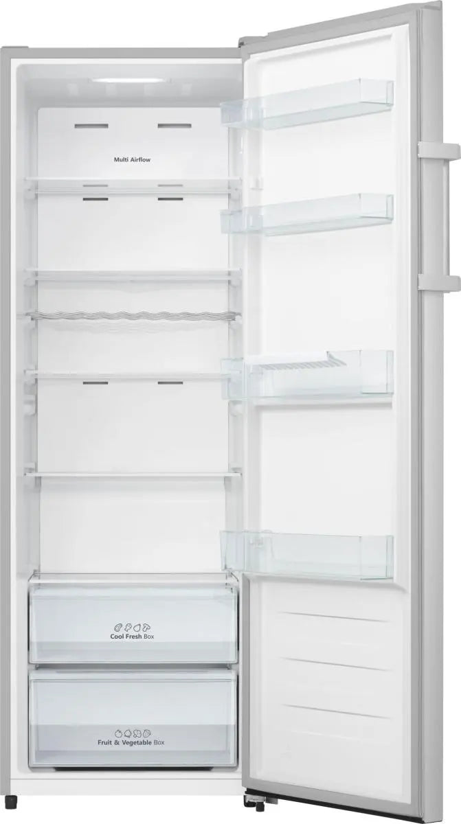 Hisense 59.5cm x 172cm Freestanding Tall Larder Fridge 322L Stainless Steel Look RL415N4ACE-5