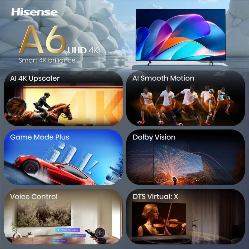 Hisense 43A6STUK 43 '' A6S | UHD Smart TV 4K 60 Hz-3