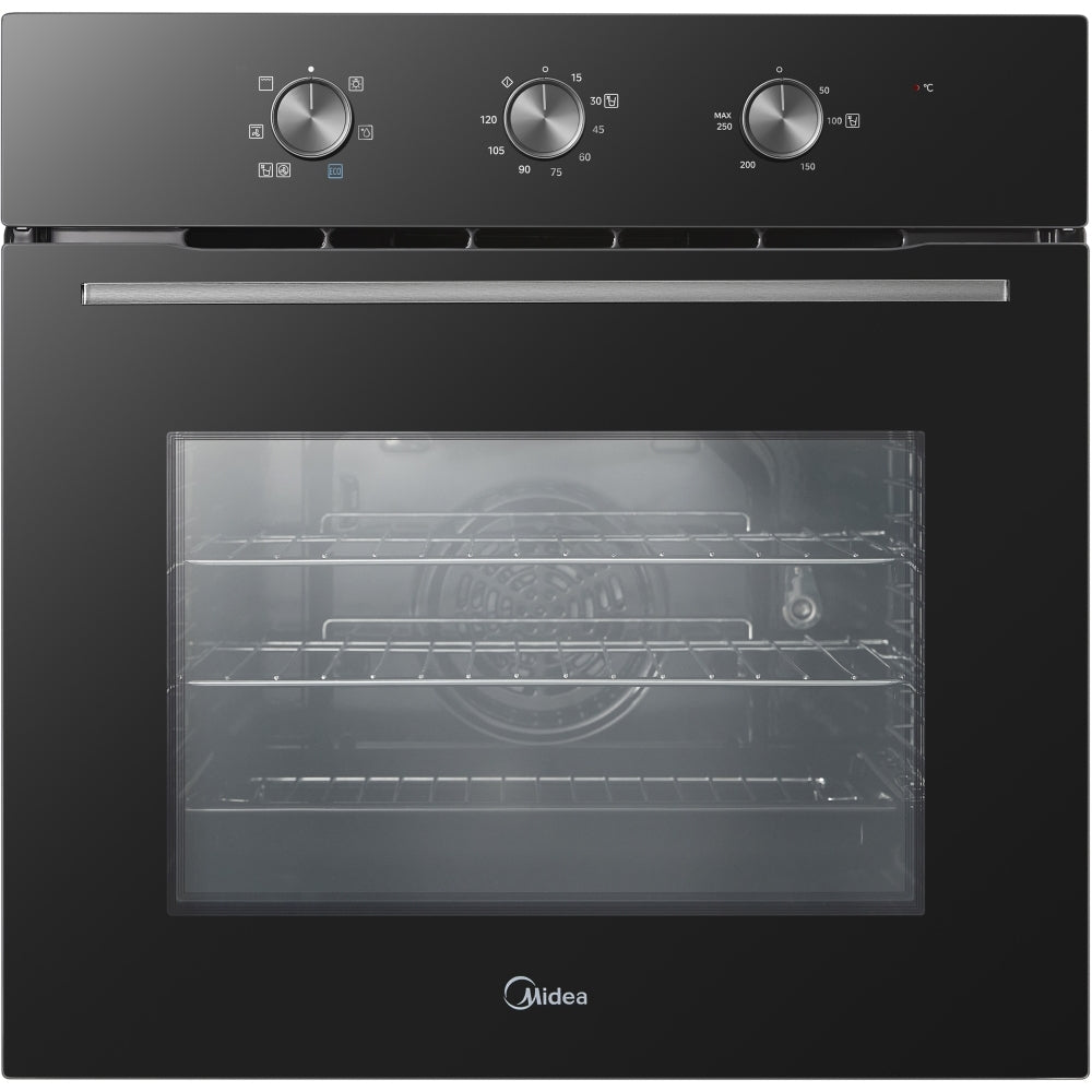 Midea MBO65M90M1-BK Multifunction Single Fan Oven - Black