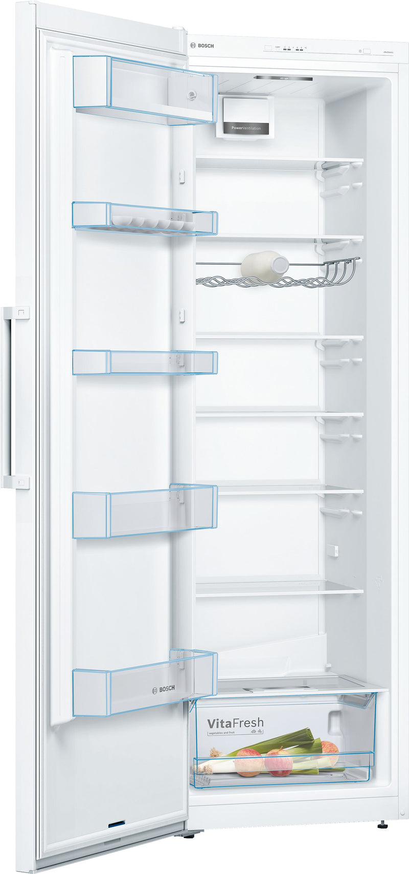 Bosch Single door fridges - 186cm Height Series 4 KSV36VWEPG