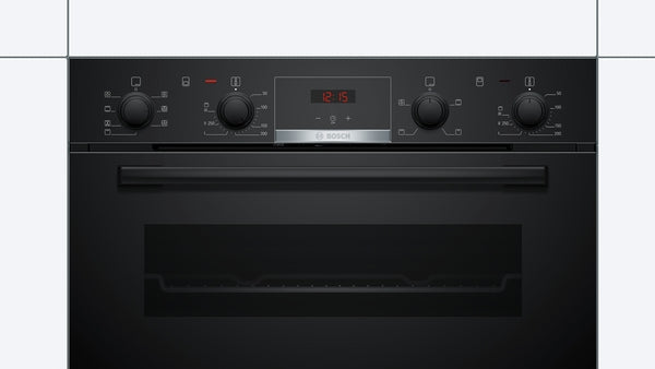 Bosch NBS533BB0B Series 4 Built-Under Double Ovens-2