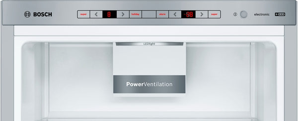 Bosch KGE49AICAG Series 6, Free-standing fridge-freezer with freezer at bottom, 201 x 70 cm, Stainless steel-4