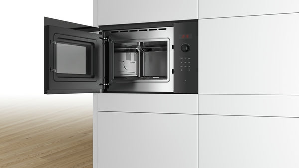 Bosch BFL553MB0B Series 4 Built-in microwave oven, 59 x 38 cm, Black-4