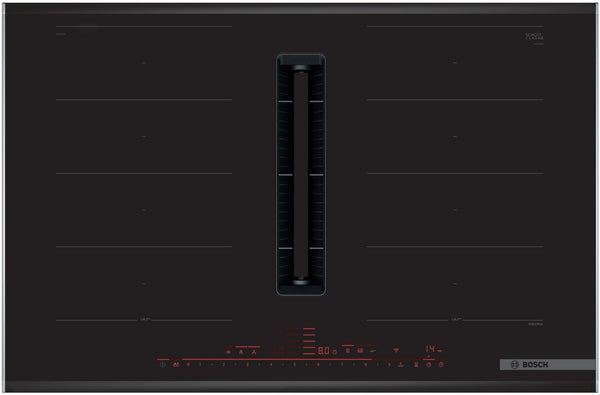 Bosch PXX875D67E Series 8, Induction hob with integrated ventilation system, 80 cm, surface mount with frame-3