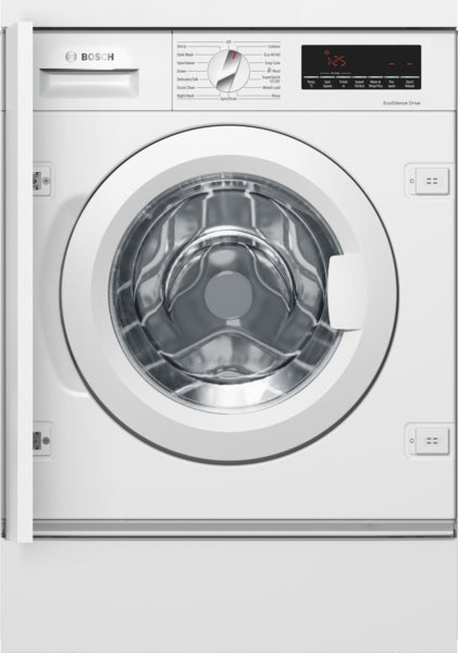 Bosch Series 8 WIW28502GB Built in Washing Machine, 8kg Load, 1400rpm Spin, White