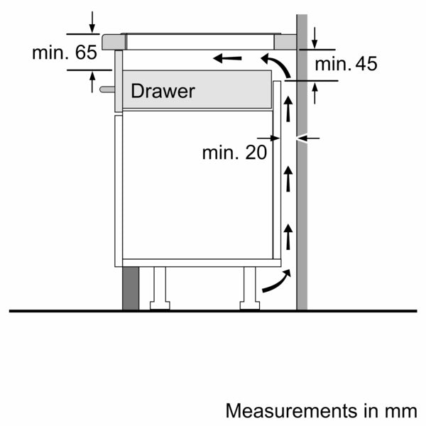 Bosch PWP611BB5B Series 4 Induction hob, 60 cm, surface mount without frame-24