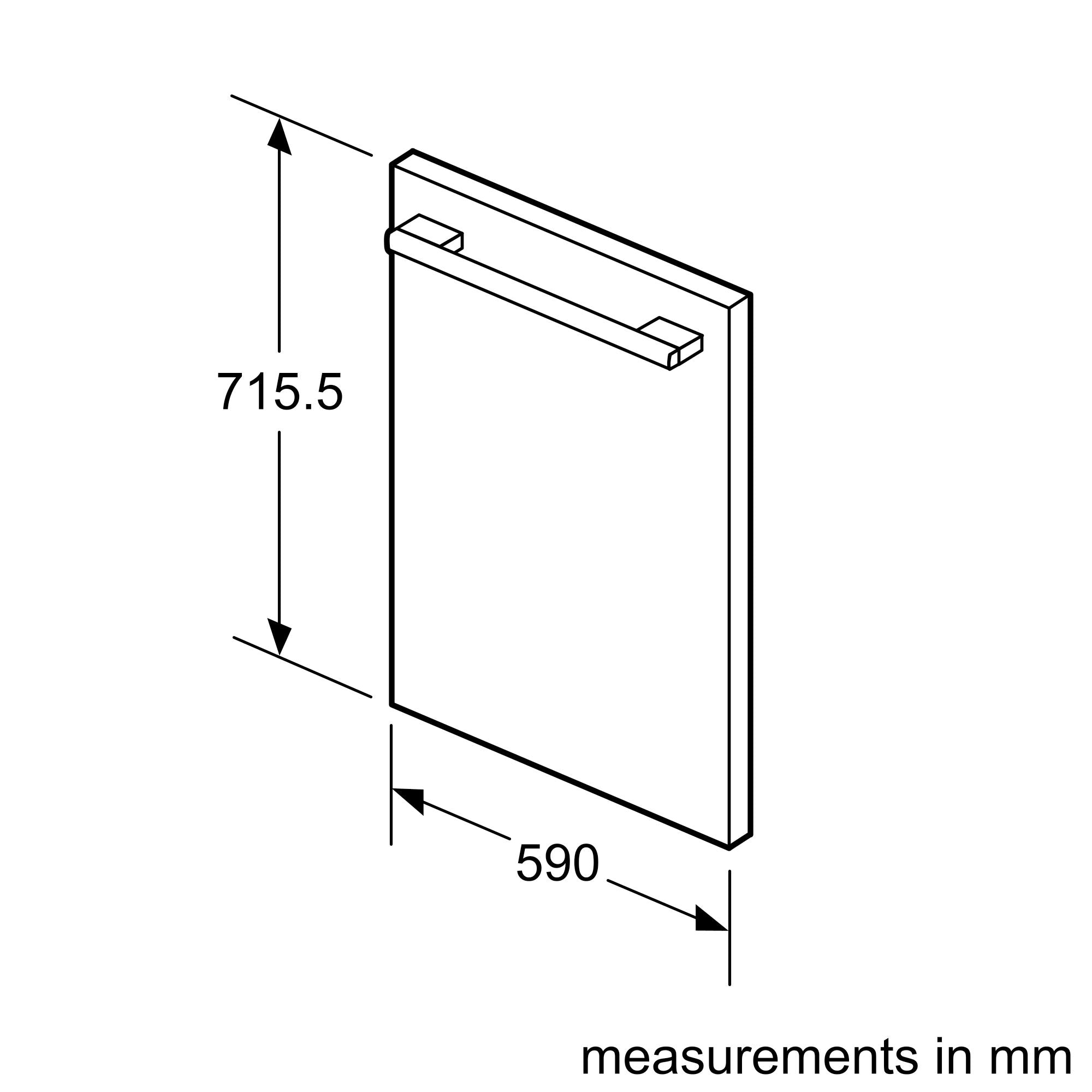 Bosch Built under Single door Fridges 82cm Height Accessory KUZ20SX0