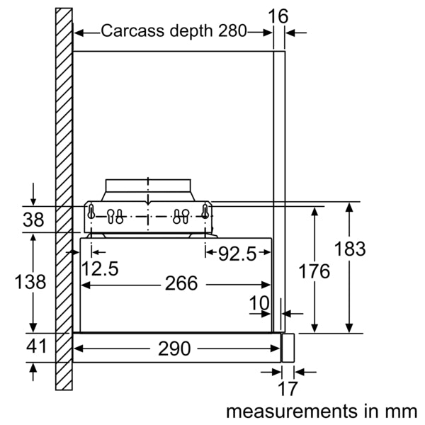 N 50, Telescopic cooker hood, 60 cm, Silver metallic-13