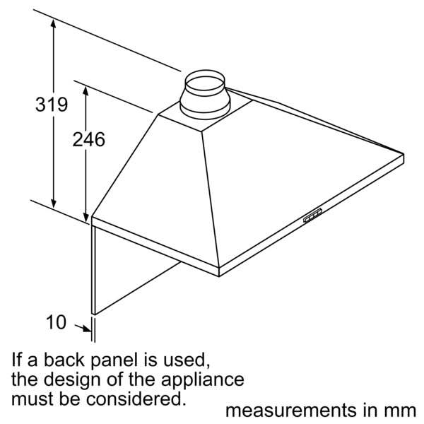 Bosch DWP74BC50B Series 2, Wall-mounted cooker hood, 75 cm, Stainless steel-8