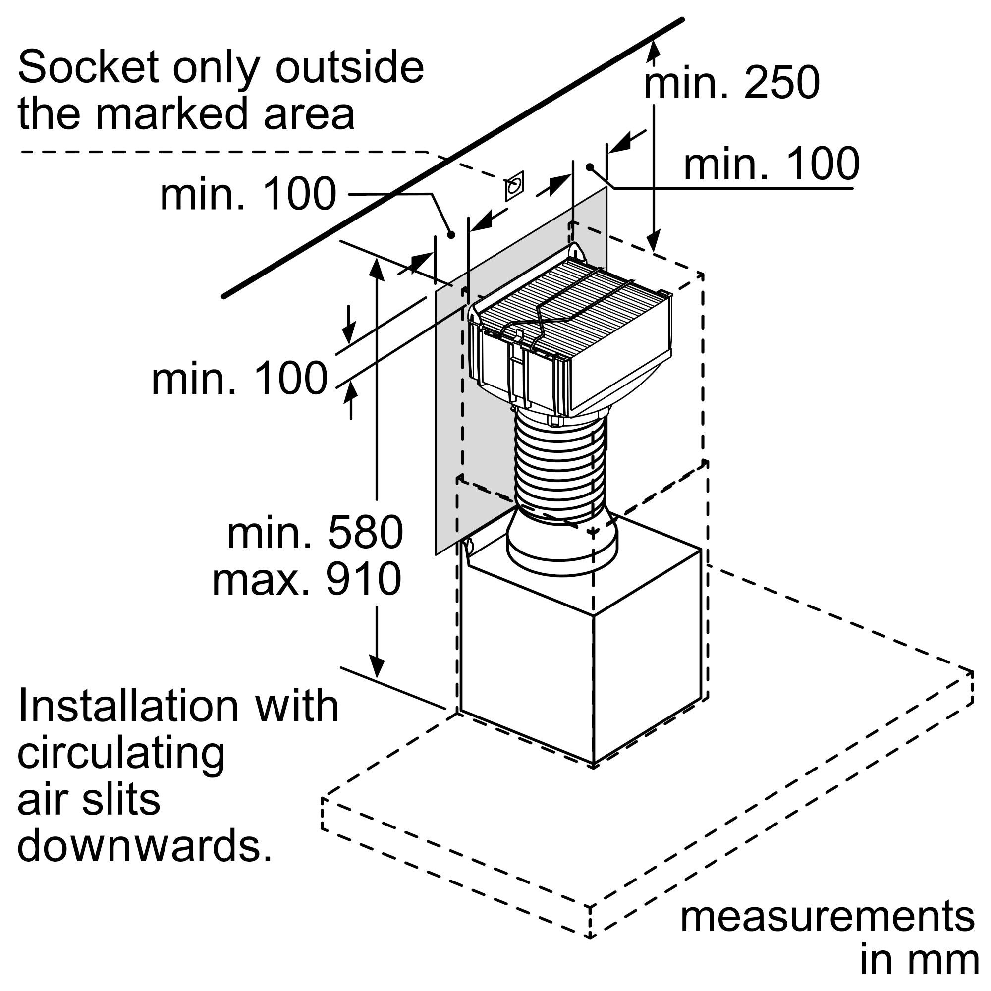Bosch Optional Accessories for Chimney Hoods DWZ1DX1I6