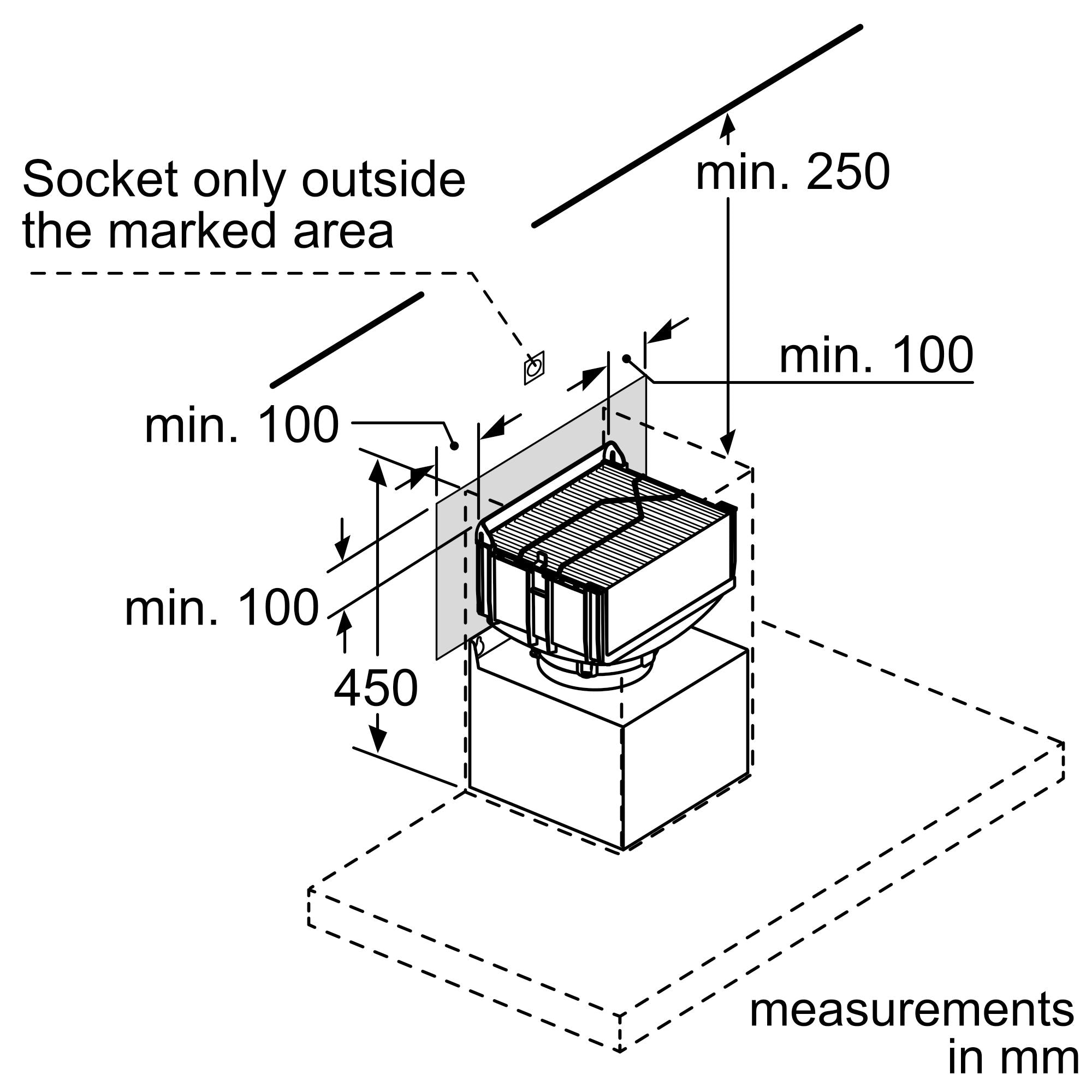 Bosch Optional Accessories for Chimney Hoods DWZ1DX1I6