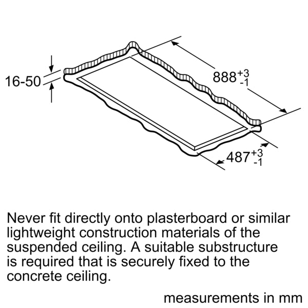 N 50, Ceiling cooker hood, 90 cm, Stainless steel-12