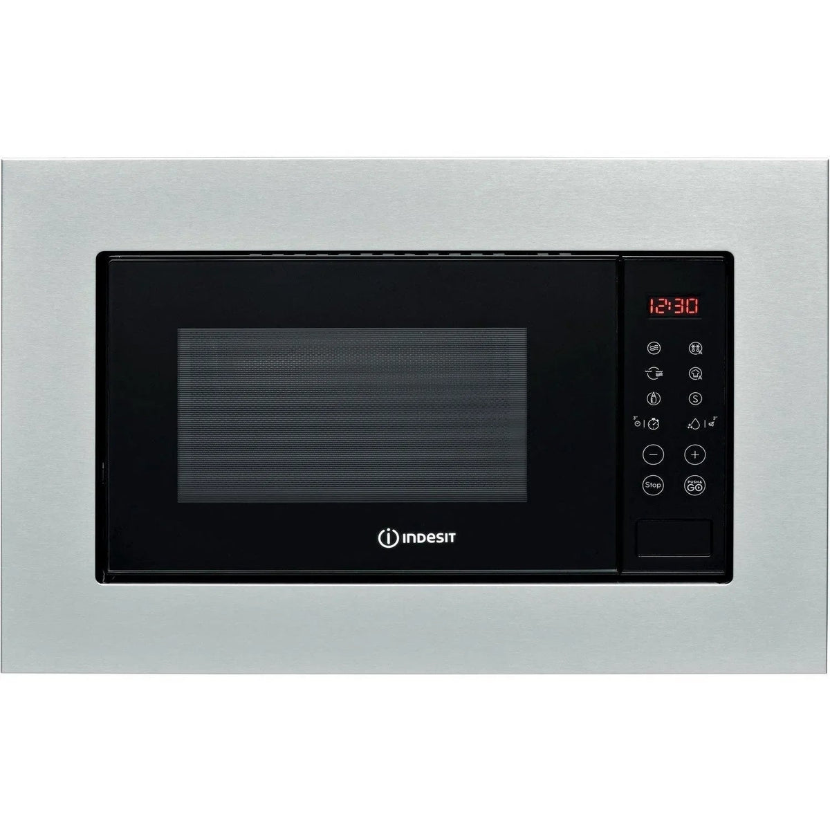 INDESIT MWI 120 GX UK 800W Built-in Microwave with Grill - Stainless Steel