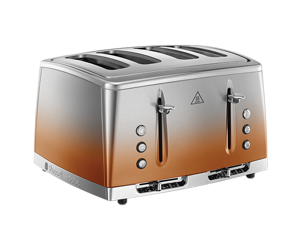 Russell Hobbs 25143 Copper Sunset Eclipse Polished Stainless Steel Ombre Four Slice Toaster