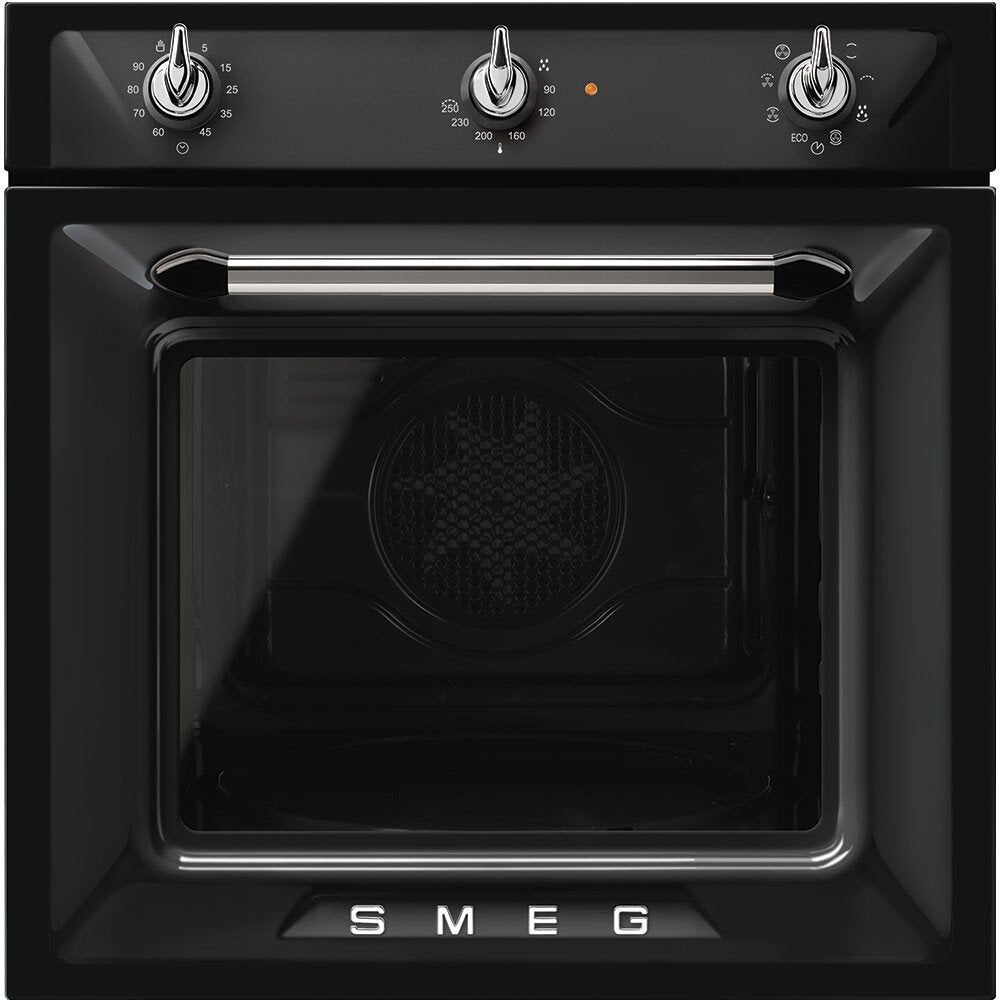 Smeg SF6905N1 Victoria Thermo-Ventilated Single Oven - Black [last one]