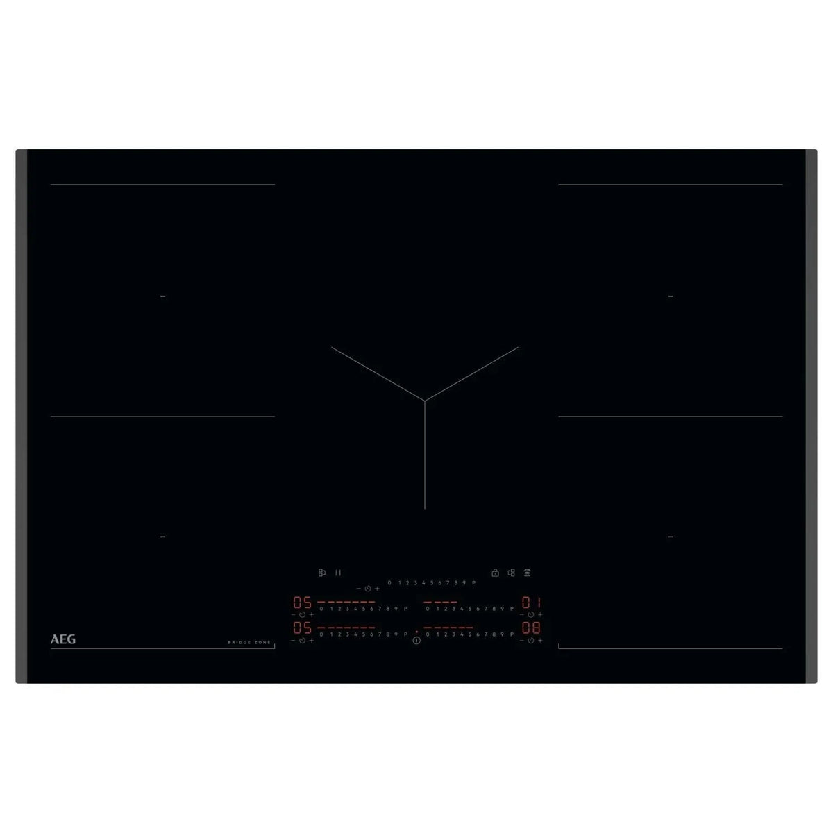 AEG TK85IM00FB 6000 Series 80cm 5 Zone MultiBridge Induction Hob