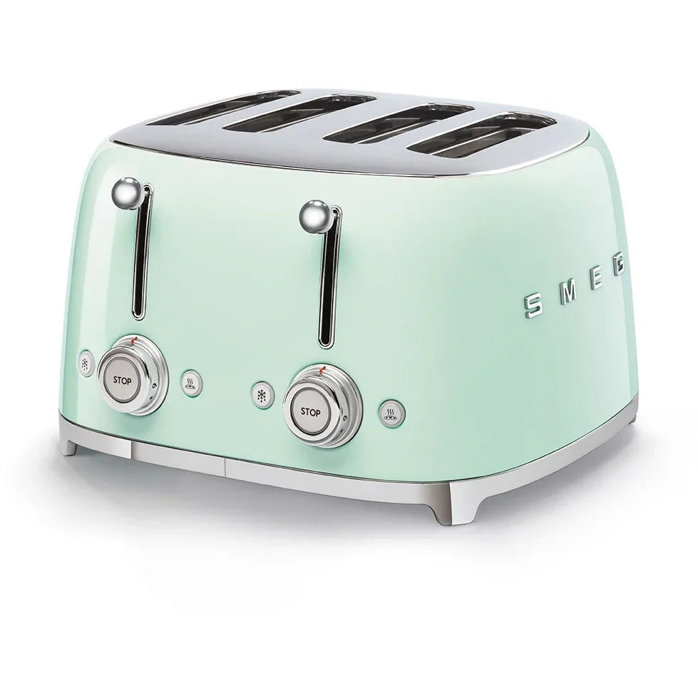 Smeg TSF03PGUK Retro 50's Style 4 Slice Toaster - Pastel Green